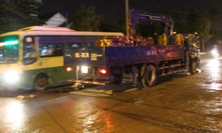 Hiện trường tai nạn.