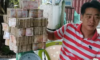Chuẩn bị 13 kg tiền lẻ để mua vé BOT Cai Lậy