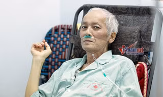 Vẻ tiều tuỵ của diễn viên Duy Thanh.