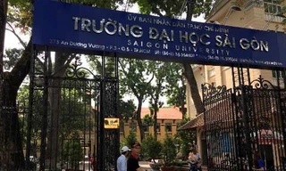 Trường Đại học Sài Gòn, nơi xẩy ra những chuyện lạ ở Hội đồng nghiệm thu đề tài nghiên cứu khoa học. Ảnh: P.L.