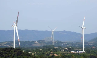 Công trình Dự án điện gió Hướng Linh 2. Ảnh: HT.