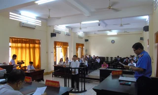 Bị cáo Lê Quốc Anh tại tòa. Ảnh: Tường Minh.