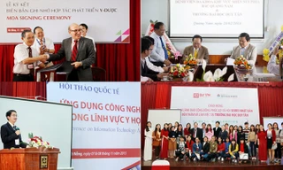 Khối Y-Dược-Điều dưỡng của Duy Tân ký kết hợp tác với nhiều trường đại học Y khoa, các bệnh viện lớn và tổ chức nhiều hội thảo trong nước và quốc tế.