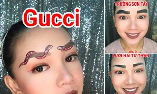 Cười thắt ruột với “101 kiểu lông mày” sáng tạo của chị em