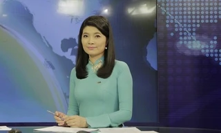 BTV Diệp Anh thời còn làm việc tại VTV. Ảnh: VTV.