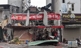 Vụ cháy nổ kinh hoàng ở tiệm sửa chữa xe máy: Nạn nhân khai do nổ khí gas khi ăn lẩu?