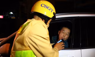 CSGT xử lý hơn 40 nghìn lái xe vi phạm nồng độ cồn bị 'tuýt còi' trong 1 tháng