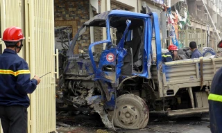 Vụ nổ ở Hà Đông: Cận cảnh quá trình giải cứu tài xế xe tải