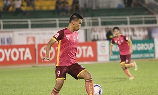 Duy Long đang là chân sút chủ lực của Sài Gòn FC, thi đấu tốt trong thời gian qua (ảnh: Trọng Vũ)