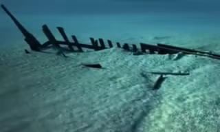 Tàu biển 40 tấn nguyên vẹn sau 500 năm dưới lòng sông