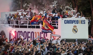 Lễ rước cúp vô địch Champions League hoành tráng của Real Madrid