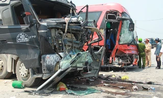 Hiện trường vụ tai nạn.