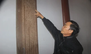 Ông Tháp cho biết, dưới sự tác động của bom đạn, sự bào mòn của thời gian mà khoán ước không hề bị hư hỏng, đó là điều kỳ diệu