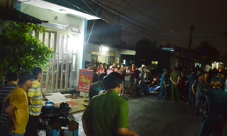 Hiện trường vụ án được phong tỏa. Ảnh: Sơn Hòa