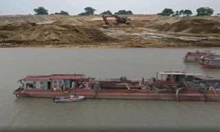 300 cảnh sát tập kích mỏ cát trái phép, điểm tập kết của Công ty Khoáng sản Thiên An Phát 