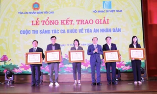 10 tác phẩm xuất sắc được trao giải Cuộc thi sáng tác ca khúc về Tòa án nhân dân