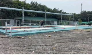 Tháo dỡ sân pickleball tại Long Biên sau chỉ đạo của Chủ tịch Hà Nội