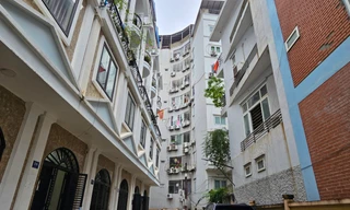 Hiện trường tầng hầm vụ cháy chung cư mini tại ngõ 29/70 phố Khương Hạ, quận Thanh Xuân, Hà Nội rạng sáng 13/9. Ảnh: P.V