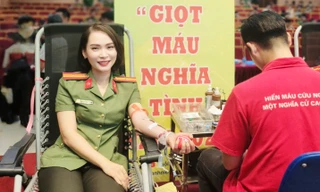 Hàng nghìn cán bộ, chiến sĩ Công an Thủ đô gửi trao giọt máu nghĩa tình