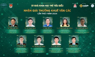 Trung ương Đoàn công bố 9 nhà khoa học trẻ nhận Giải thưởng Khuê Văn Các năm 2024 