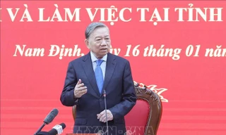 Tổng Bí thư Tô Lâm làm việc với Ban Chấp hành Đảng bộ tỉnh Nam Định