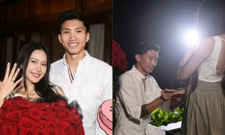 Toàn cảnh màn cầu hôn "gây bão mạng" của cặp đôi Đoàn Văn Hậu - Doãn Hải My