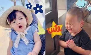 Các "thánh hài nhí V-Biz" tái xuất: Hayden giúp mẹ dọn nhà, Leon tạo dáng trong... tủ đồ