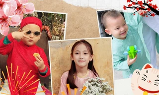 Nhóc tì nhà sao Việt xúng xính áo dài Tết: Con trai Trà My Idol và Hồ Ngọc Hà quá bảnh!