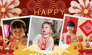 Pamiuoi và Suchin xúng xính áo dài đón Tết, ai thấy cũng cưng chỉ muốn lì xì ngay