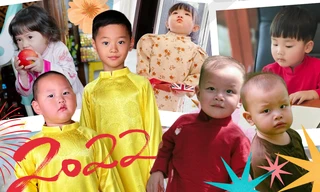 Đón năm mới style "mầm non giải trí": Bé Bo khai bút ký như chủ tịch, Hayden siêu hài hước