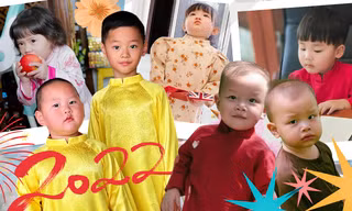 Đón năm mới style "mầm non giải trí": Bé Bo khai bút ký như chủ tịch, Hayden siêu hài hước