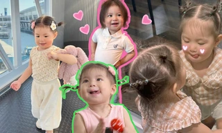 "Thế lực nhí" Pam phủ sóng truyền hình thực tế, càng lớn càng "ngoan xinh yêu"