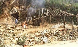 Hiện trường vụ việc. (ảnh công an cung cấp).