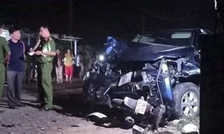 Hiện trường vụ tai nạn.