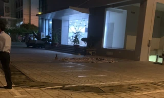 Hiện trường vụ tai nạn lao động.