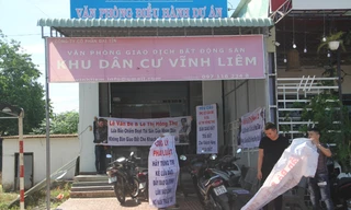 Khách hàng "tố" Công ty Đại Tín lừa đảo hồi tháng 7/2019. Ảnh: Tr.Định