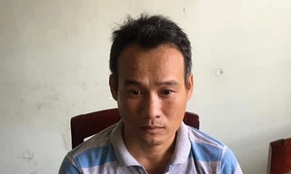 Huỳnh Văn Cường tại cơ quan công an.