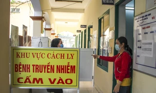 Khu cách ly tại BVĐK tỉnh Bình Định. Ảnh Trương Định