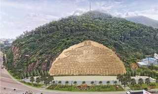 Phối cảnh bức phù điêu.