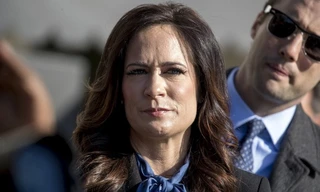 Thư ký báo chí Nhà Trắng Stephanie Grisham. Ảnh: AP