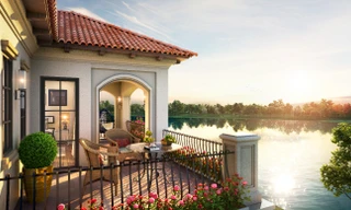 Sự kết hợp giữa cây xanh và mặt nước tạo nên không gian sống xanh đích thực