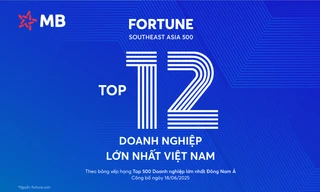 MB lọt Top 100 doanh nghiệp lớn nhất Đông Nam Á, thăng 5 bậc trên bảng xếp hạng Fortune SEA 500