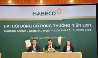 Đại hội đồng cổ đông Habeco đã thông qua kế hoạch ban lãnh đạo tổng công ty đề ra trong năm 2021