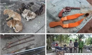 Bị vây bắt, nhóm trộm chó liều lĩnh chém bị thương 2 sĩ quan công an