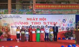 Tưng bừng ngày hội Stem tại huyện vùng cao Bảo Thắng