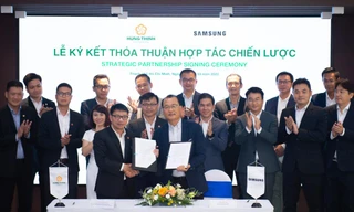 Tập đoàn Hưng Thịnh ký kết hợp tác chiến lược với Samsung Vina