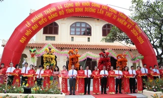 Lãnh đạo tỉnh Bình Dương cắt băng khánh thành nhà truyền thông TP Thủ Dầu Một