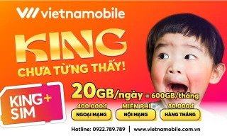 Sim King mới ra mắt với những ưu đãi choáng ngợp 