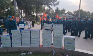 TH true MILK tiếp sức chiến sĩ diễu binh ngay trên thao trường, sẵn sàng cho Đại lễ 30/4