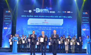 EVNGENCO3 nhận giải thưởng 'Sản phẩm, giải pháp công nghệ số tiêu biểu năm 2021' 